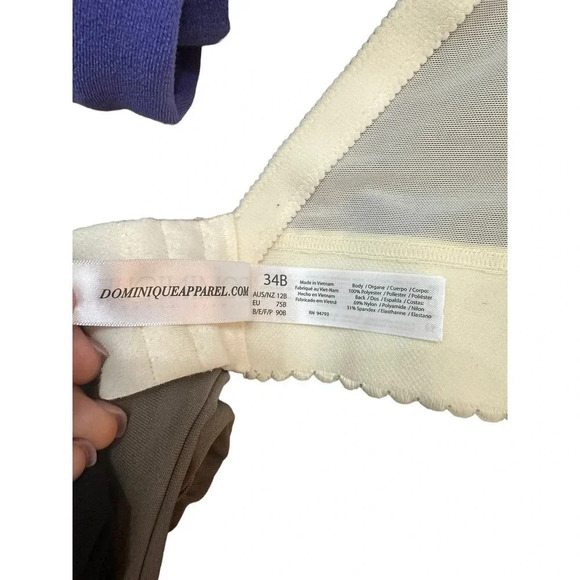 Dominique Women's Beige Strapless Backless Bustier Size 34B - Picture 6 of 6